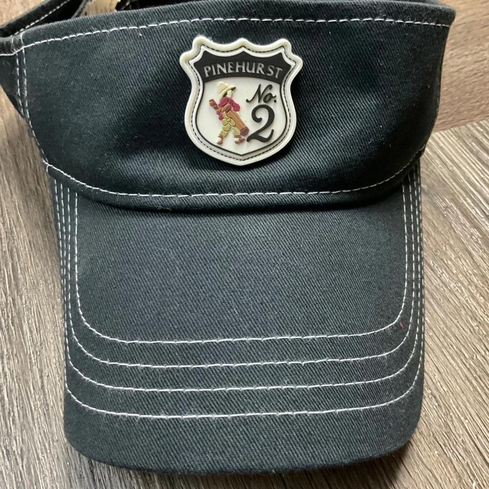 Imperial‎ Pinehurst No. 2 2011 Logo Golf Cotton Adjustable Visor Unisex Black
